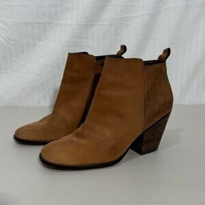 Cole Haan Brown Leather Ankle Booties Women’s Size 10B Classic Western Preppy